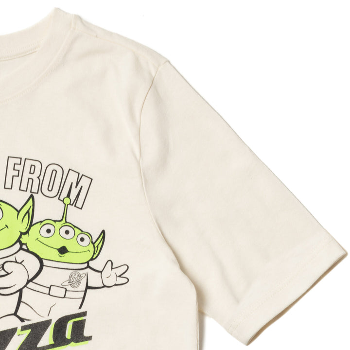 Toy Story Boys' 2-Pack Short Sleeve Graphic T-Shirts Aliens Gray White