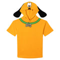 Disney Mickey Mouse Pluto Cosplay Hooded T-Shirt Yellow