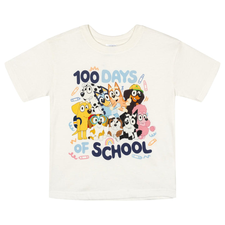 Bluey Short Sleeve Graphic T-Shirt Tusk Off White