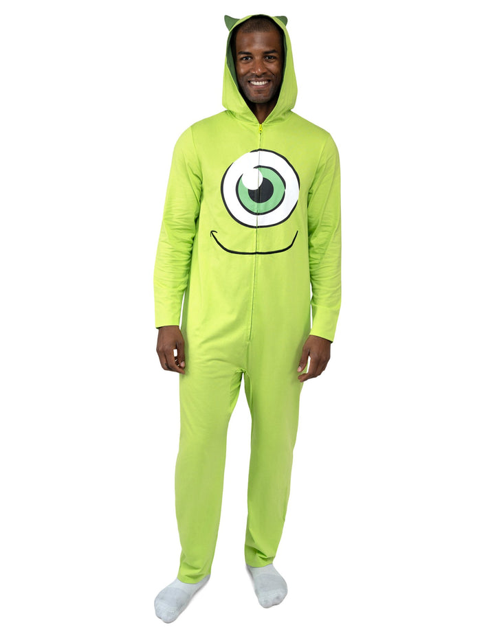 Monsters Inc. Mike Wazowski Cosplay Hooded One Piece Lime Green