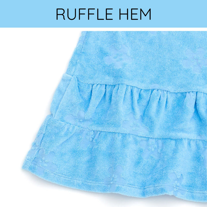Lilo & Stitch Girls' Hooded Swimwear Cover Up Light Blue