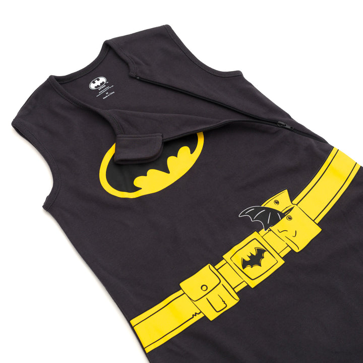 DC Comics Justice League Batman Sleeveless Sleep Sack Set Black Yellow