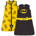 DC Comics Justice League Batman Sleeveless Sleep Sack Set Black Yellow