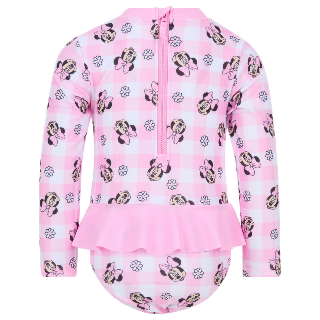 Minnie Mouse Girls' One Piece Swimwear Pink Gingham