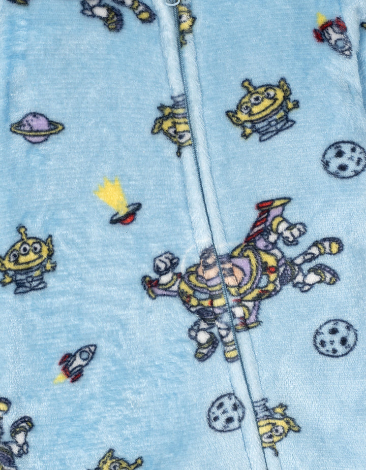 Disney Toy Story Baby Fleece Footed Sleep N' Play Buzz and Alien Blue