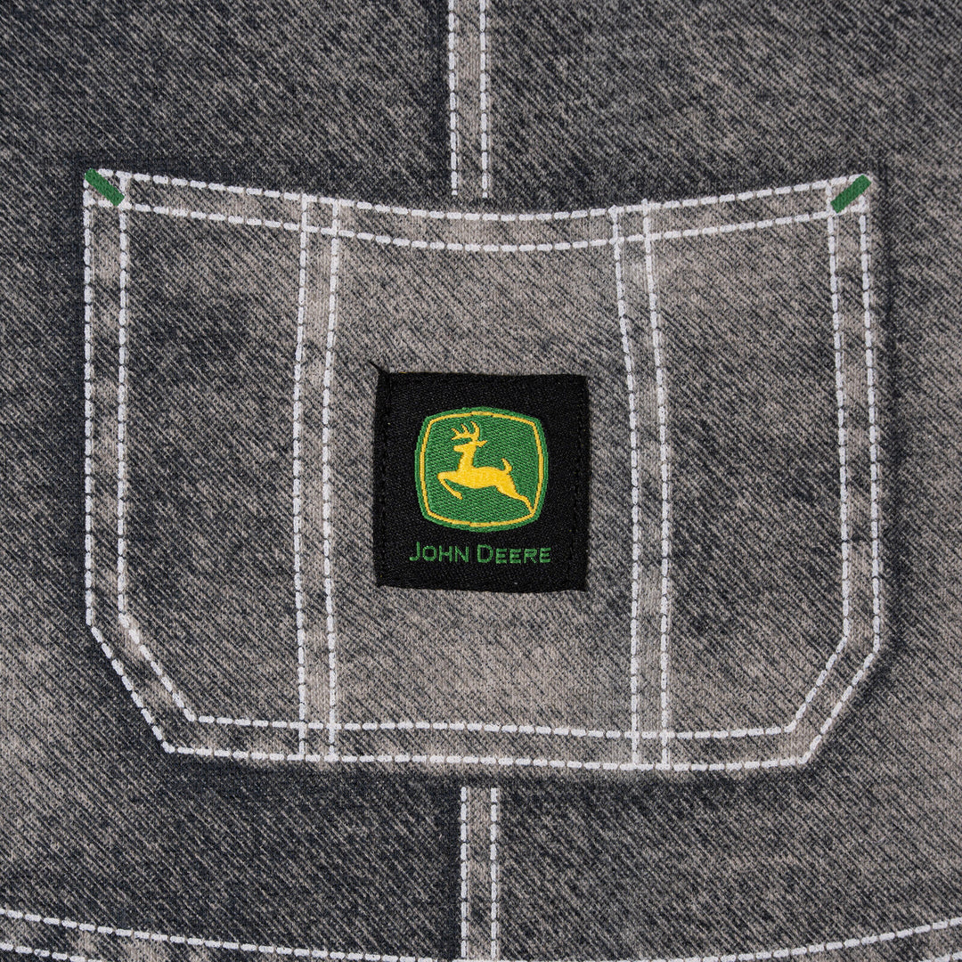 John Deere Baby Boys' One Piece Coverall Denim Heather Gray