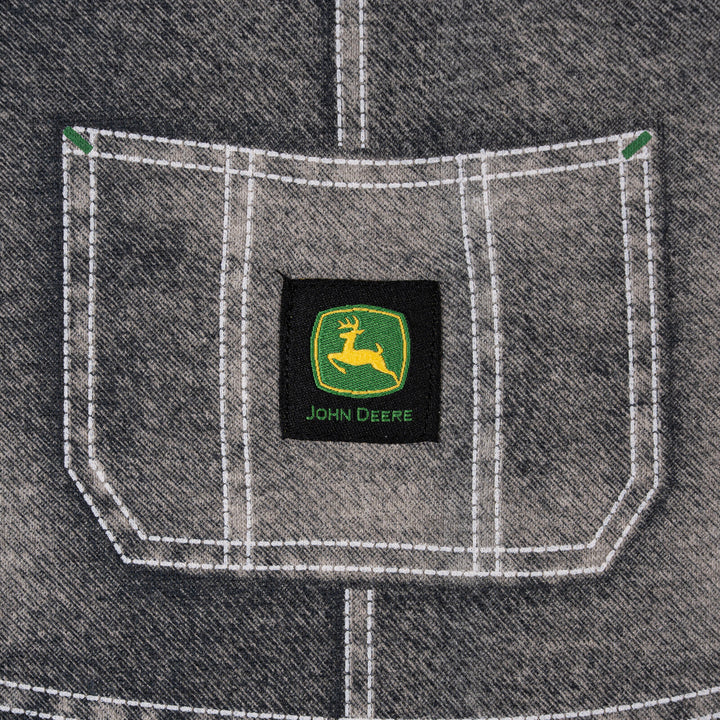 John Deere Baby Boys' One Piece Coverall Denim Heather Gray