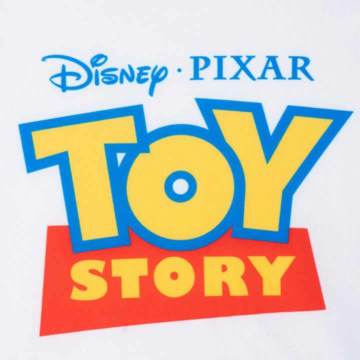 Disney Toy Story 2-Piece Swimwear Rash Guard and Swim Trunks Set Blue Multi