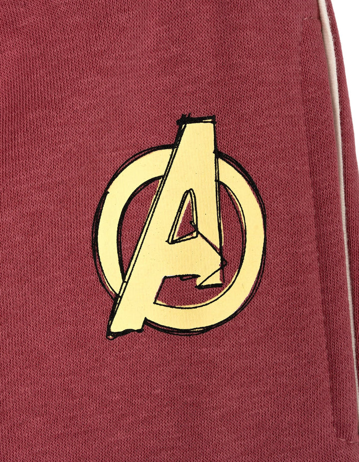 Marvel Comics Girls' Sweatshirt and Fleece Pants Set Tusk Pink Avengers