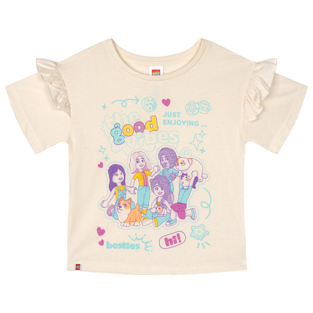LEGO Girls' Short Sleeve T-Shirt Tusk Cream