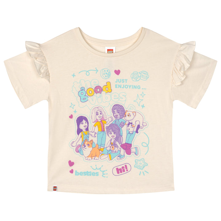 LEGO Girls' Short Sleeve T-Shirt Tusk Cream