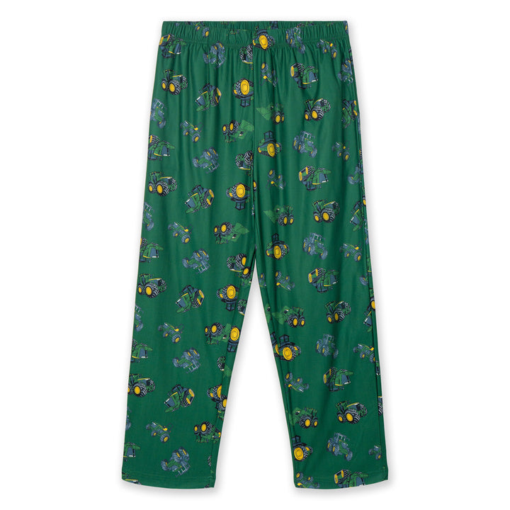 John Deere Matching Family Loungewear Pajama Pants Green Tractor Print