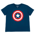 Marvel Avengers Captain America Men's Cosplay Short Sleeve T-Shirt Navy