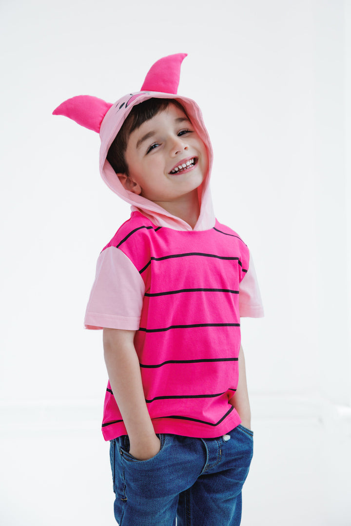 Disney Winnie the Pooh Piglet Boys' Pink Stripes