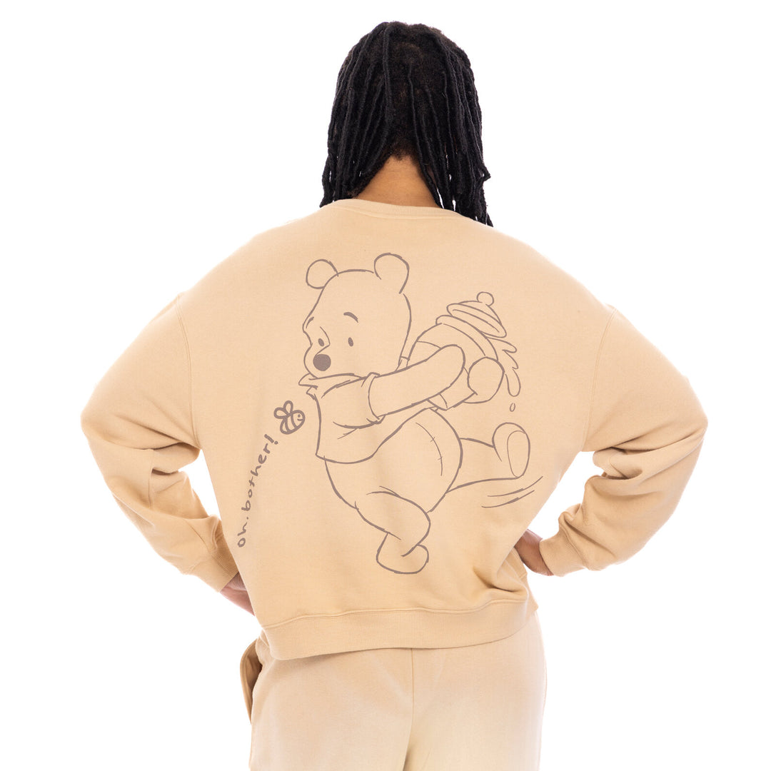 Disney Winnie the Pooh Women's Loungewear Sweatshirt Cream
