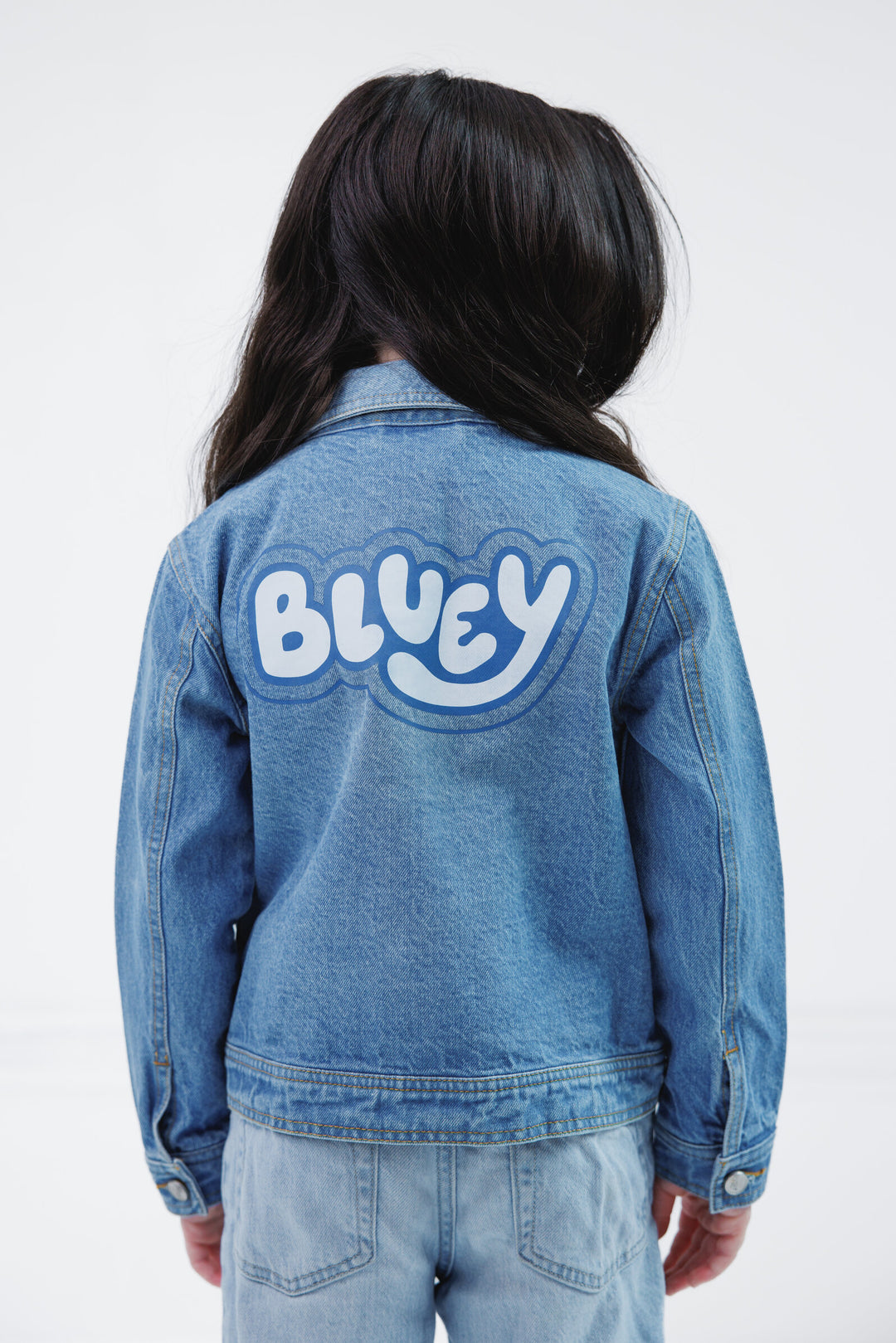 Bluey Girls' Denim Jacket Bingo