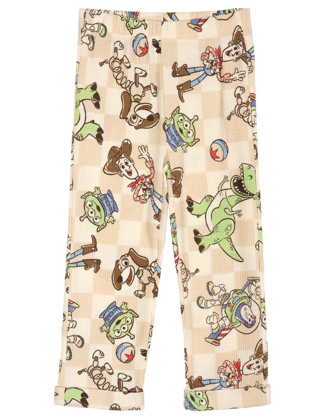 Disney Toy Story Boys' Loungewear 2-Piece Sweatshirt and Pants Set Gingham