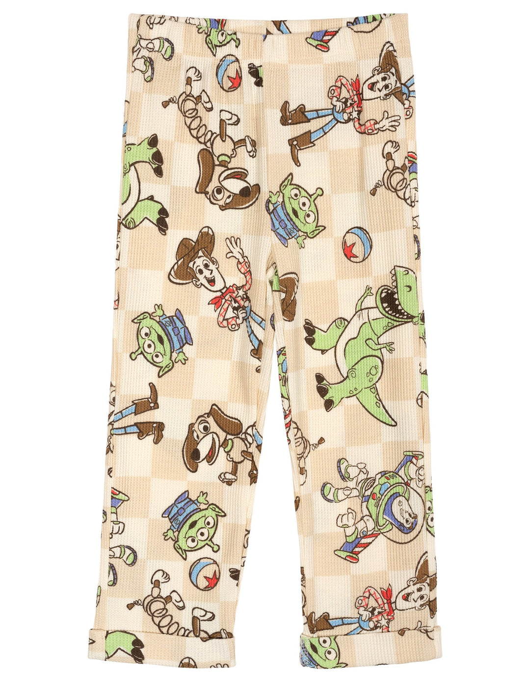 Disney Toy Story Loungewear 2-Piece Sweatshirt and Waffle Pants Set Gingham