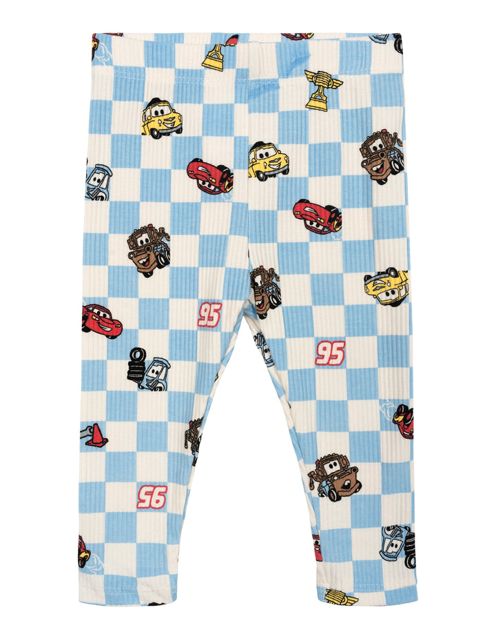 Cars Baby Boys' Bodysuit Pants and Bib Set McQueen Mater Blue