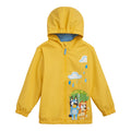 Bluey Zip-Up Hooded Rain Jacket Yellow