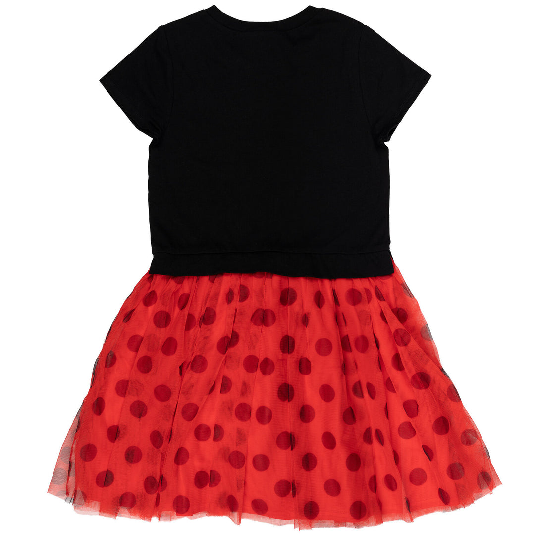 Miraculous Ladybug Girls' Cosplay Tutu Dress Black Red