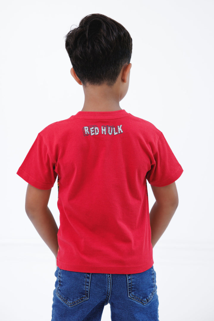Captain America Red Hulk Boys' Cosplay Short Sleeve T-Shirt Action
