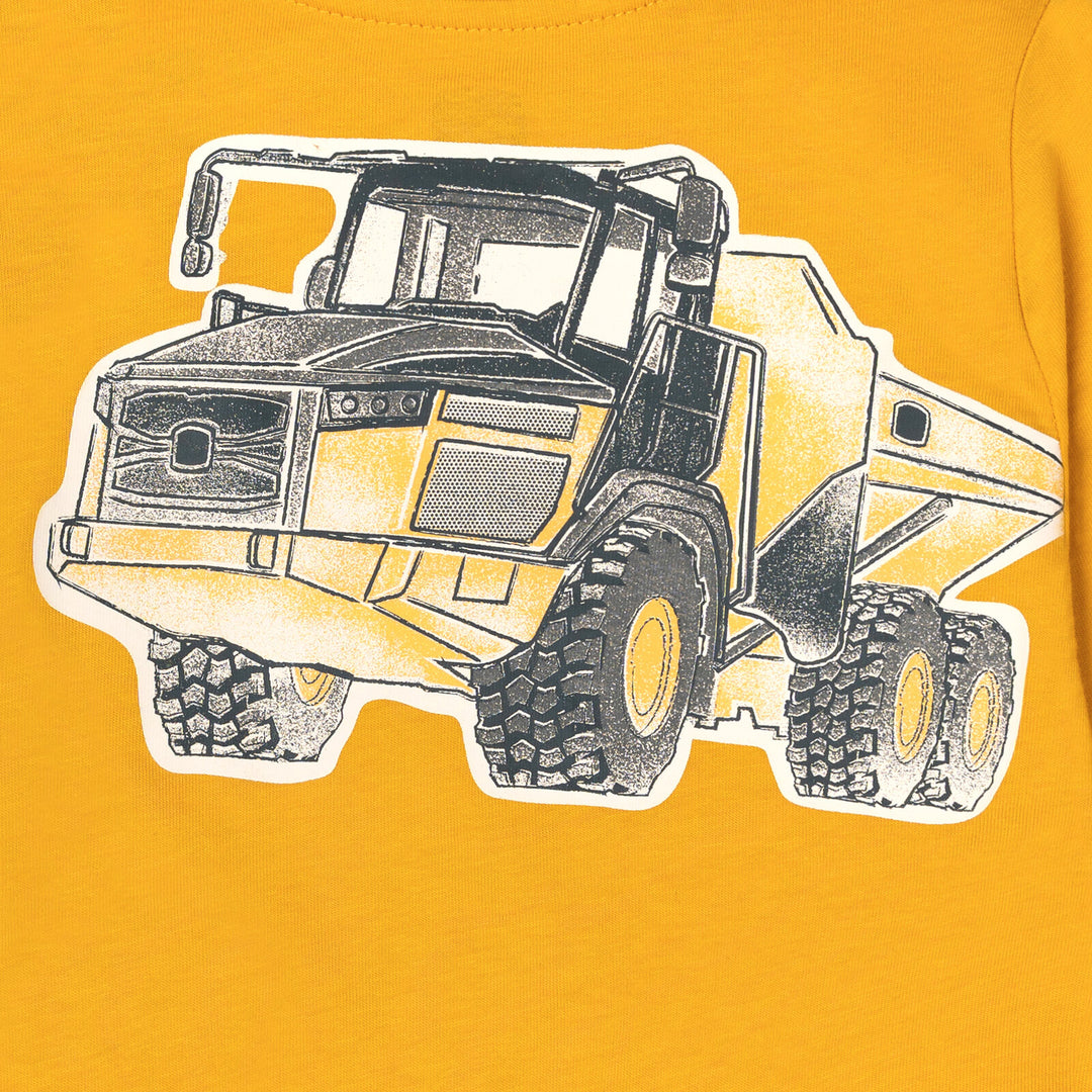John Deere Boys' Long Sleeve T-Shirt Construction Yellow