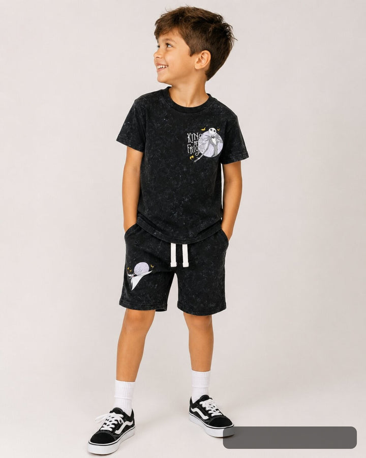 Nightmare Before Christmas Boys' Dark Wash Jack Zero