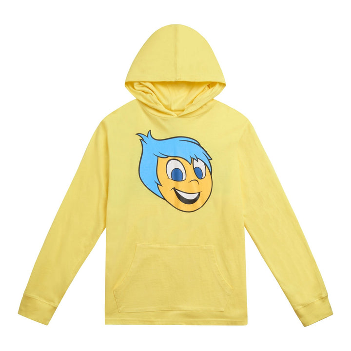Inside Out Joy Men's Jersey Hooded Long Sleeve Tee Yellow