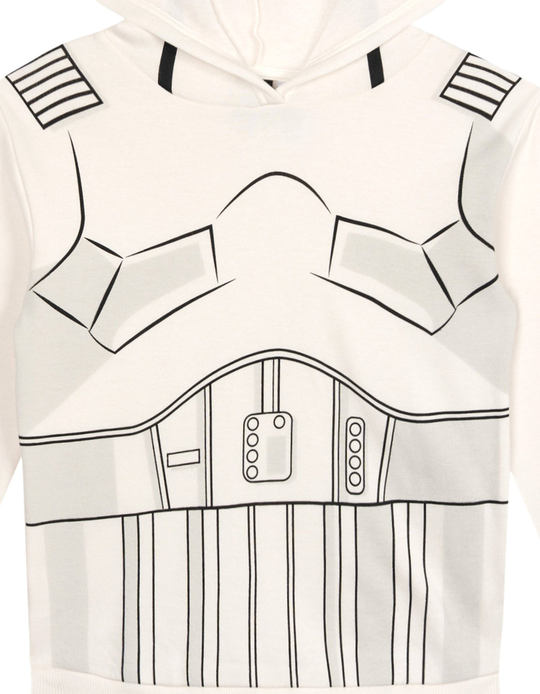 Star Wars Boys' Cosplay Fleece Hoodie and Pants Set Stormtrooper White