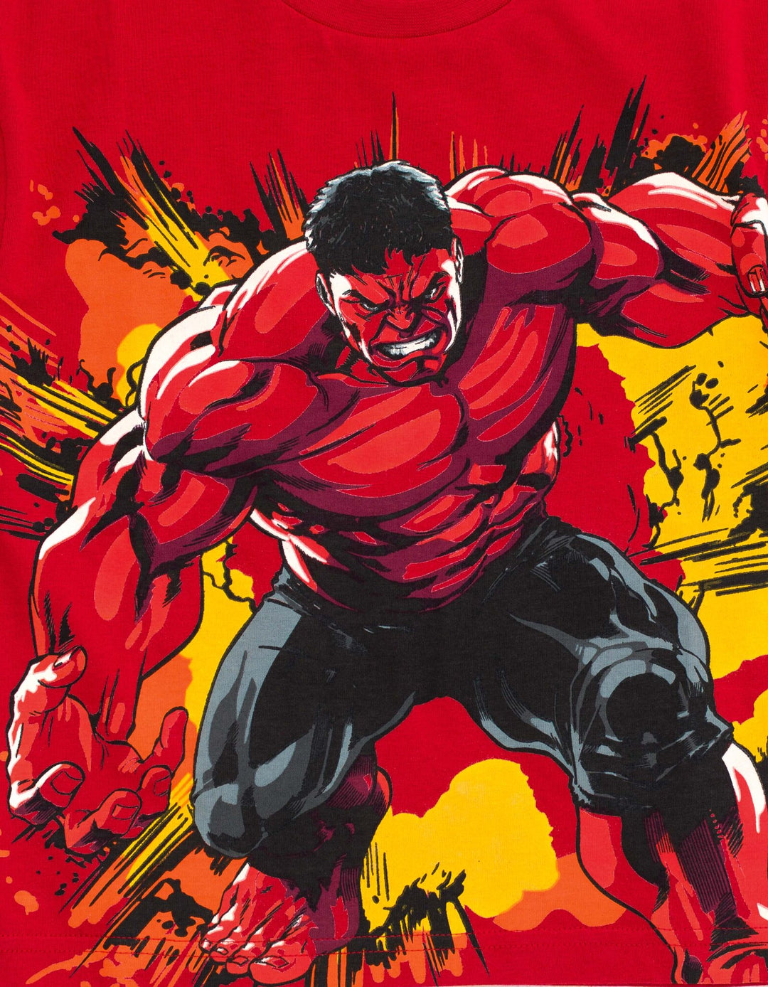 Captain America Red Hulk Boys' Cosplay Short Sleeve T-Shirt Action