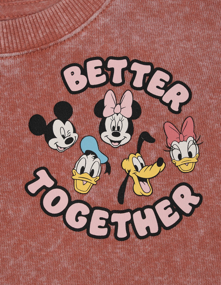 Disney Mickey Mouse & Friends 2-Piece Fleece Sweatshirt and Pants Set Pink