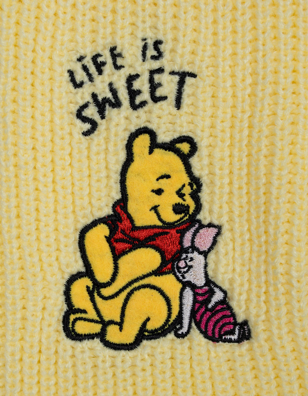 Disney Winnie the Pooh Boys' Varsity Sleeveless Sweater Vest Yellow Piglet