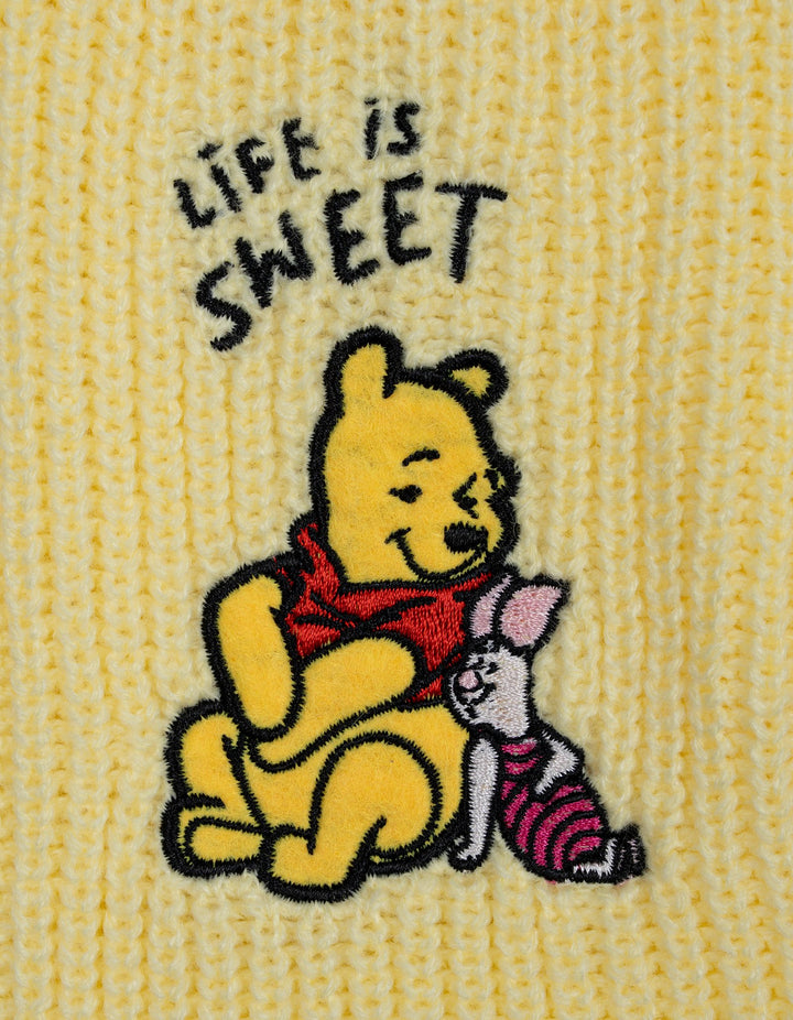 Disney Winnie the Pooh Boys' Varsity Sleeveless Sweater Vest Yellow Piglet