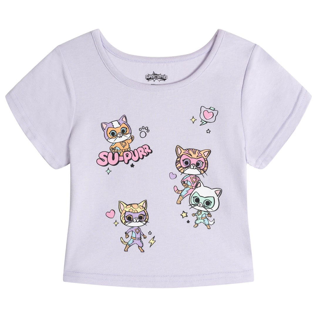 Disney Super Kitties Girls' T-Shirt and Tutu Skirt Set Purple SuperKitties
