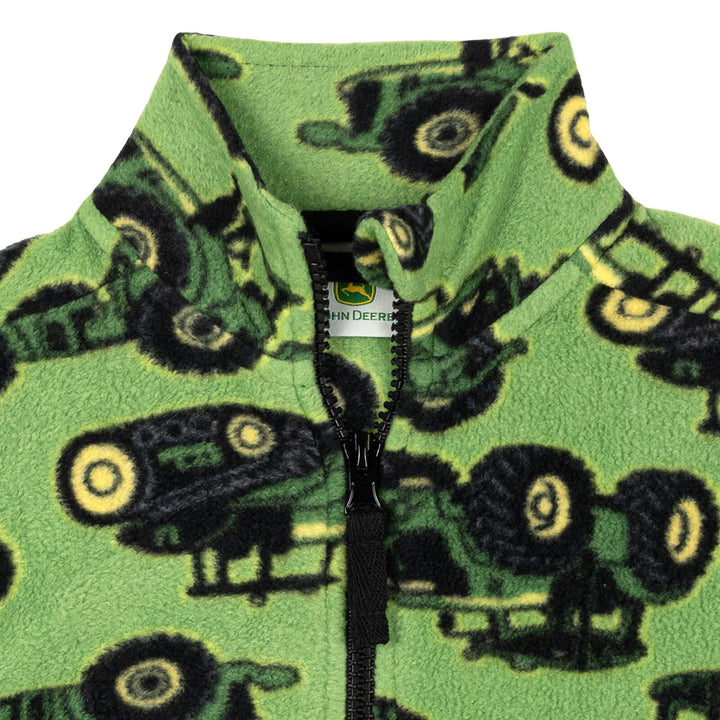 John Deere Boys' Fleece Zip-Up Jacket