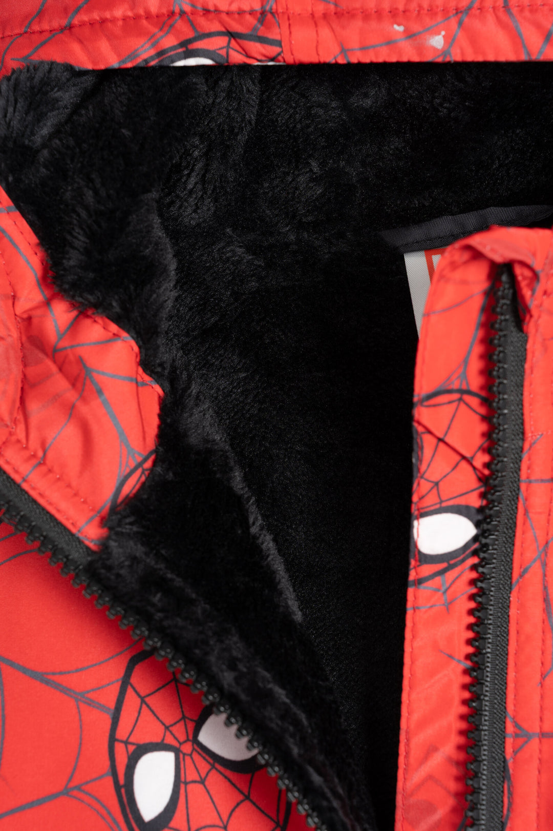 Marvel Spider-Man Boys' Zip-Up Hooded Jacket Red Black