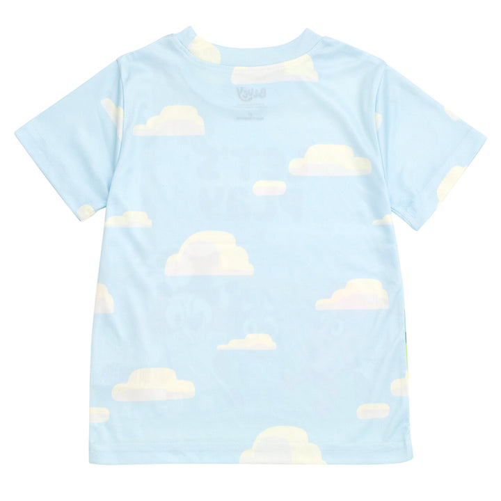 Bluey Boys' 3-Pack Athletic T-Shirts Navy Teal Lime
