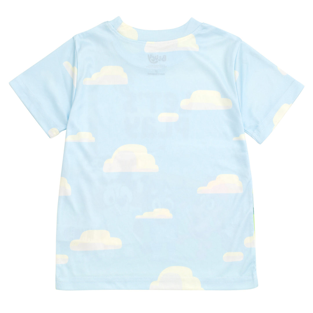 Bluey Boys' T-Shirt and Sublimated Shorts Set Forest Green