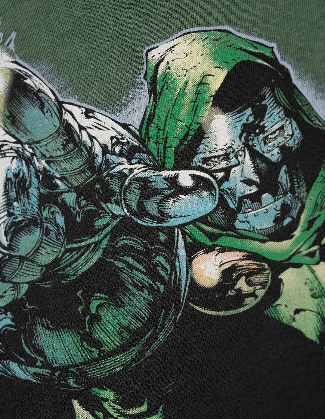 Marvel Avengers Doctor Doom Men's Short Sleeve T-Shirt Vintage Green