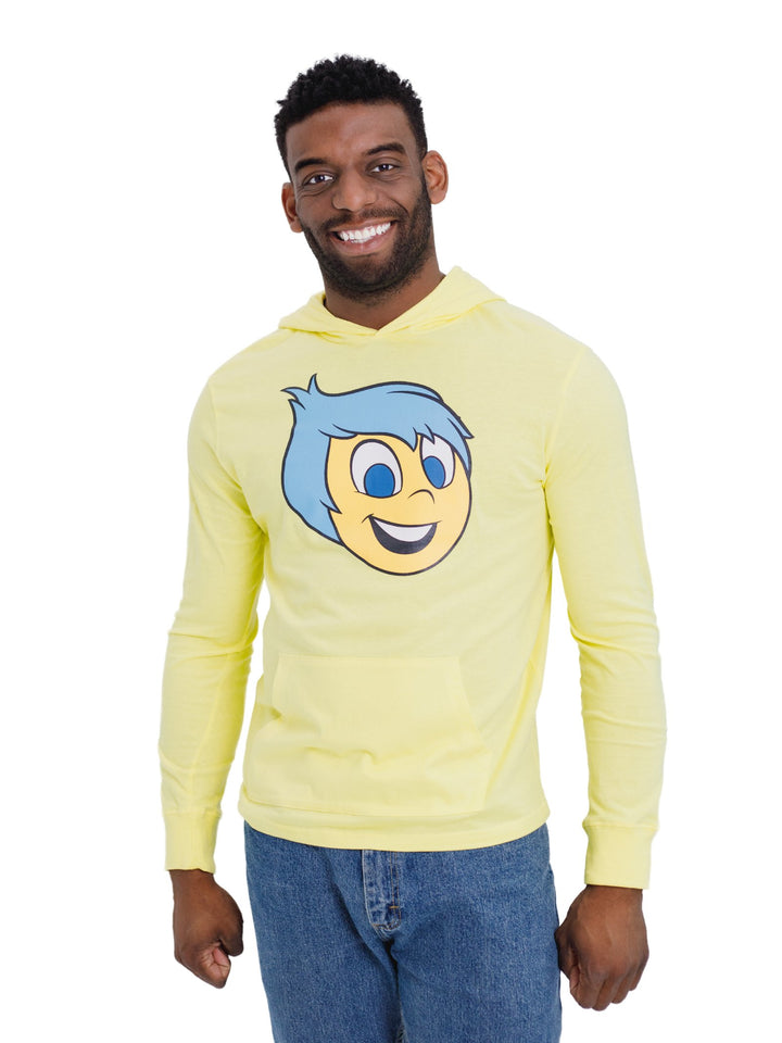 Inside Out Joy Men's Jersey Hooded Long Sleeve Tee Yellow
