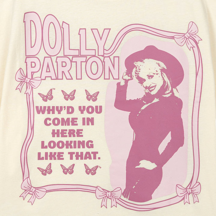 Dolly Parton Women's Graphic Short Sleeve T-Shirt Vanilla Ice