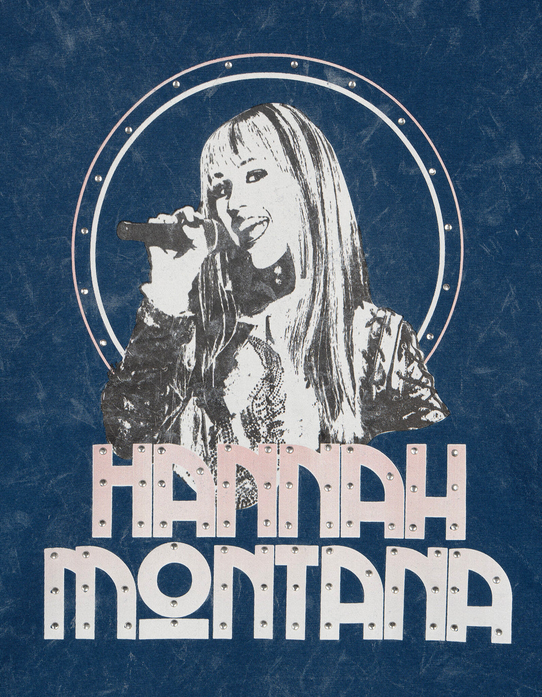 Hannah Montana Women's Short Sleeve T-Shirt Blue Wash