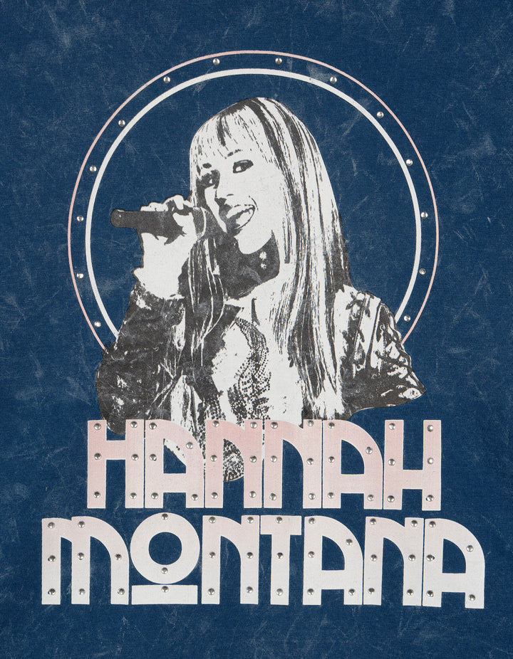 Hannah Montana Women's Short Sleeve T-Shirt Blue Wash
