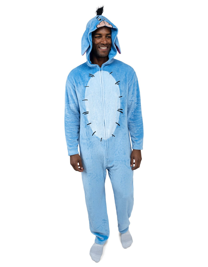 Disney Winnie the Pooh Eeyore Adult Men or Women Coverall Slate Blue
