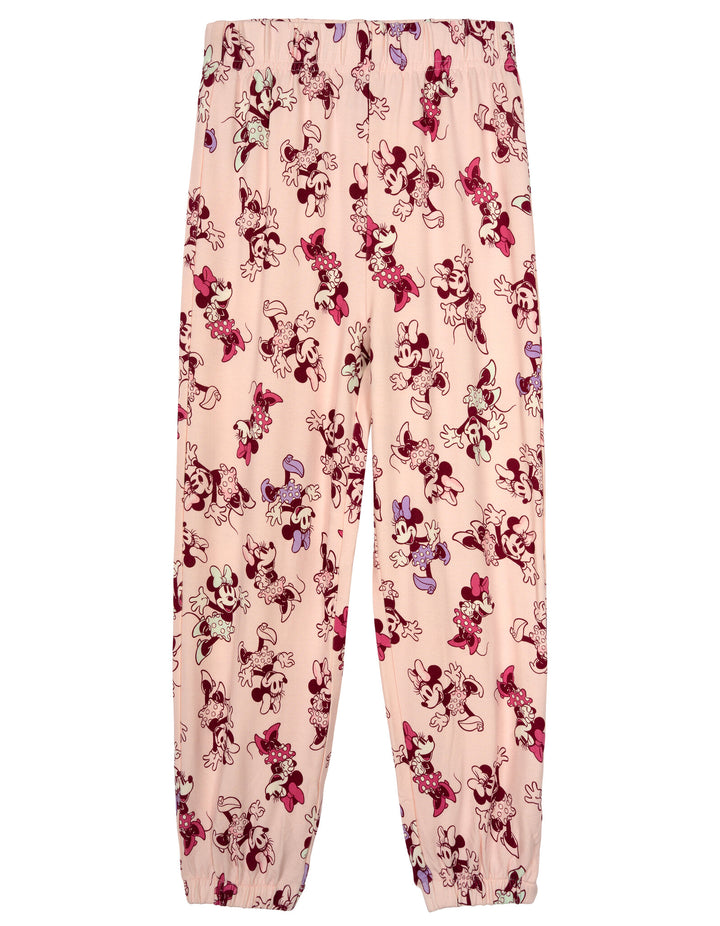 Minnie Mouse Girls' 2-Piece Sweatshirt and Joggers Set Pink