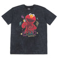 Sesame Street Elmo Men's Crewneck Short Sleeve T-Shirt Mineral Wash