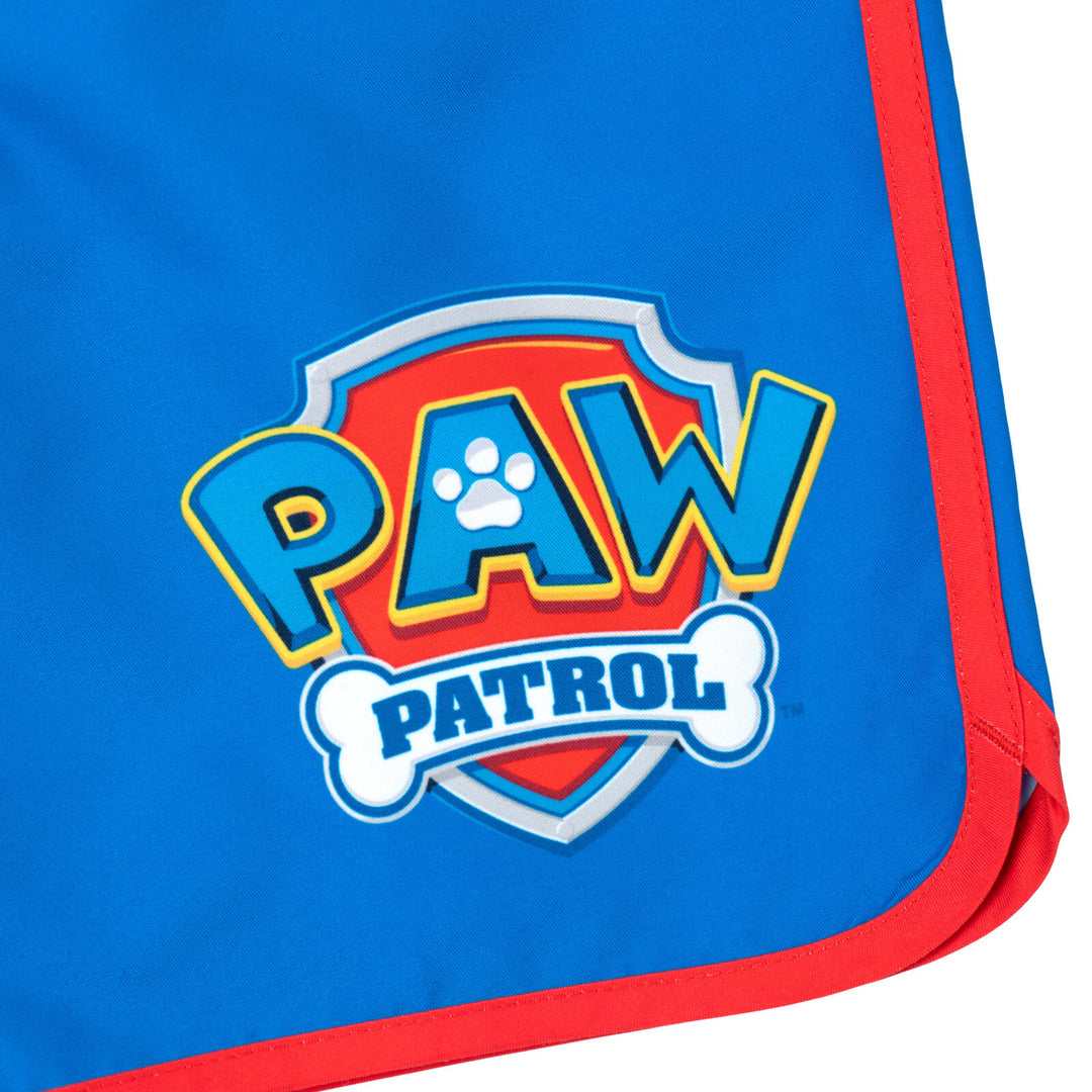 Nickelodeon Paw Patrol 2-Piece Rash Guard and Swim Trunks Set Blue Pinstripe