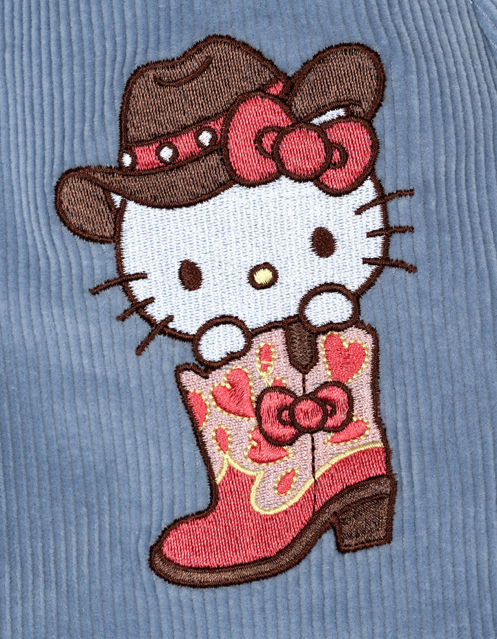 Hello Kitty Girls' Long Sleeve Tee and Corduroy Skirt Set Pink Blue