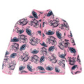 Lilo & Stitch Girls' Fleece Half-Zip Pullover Sweatshirt Pink Angel